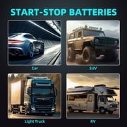 UPLUS Group Size 47 AGM Car Battery,H5 L2 12V 60Ah 660CCA 100RC Maintenance Free Start and Stop Automotive Replacement Battery,9.53 x 6.89 x 7.48 in