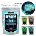 thumbnail image 3 of 400Pcs Colorful Glow-in-the-Dark Garden Stones, 2026 New Glowing Pebbles for Garden Outdoor, Beautiful Luminous Stepping Stones Glow Rocks for Landscaping Fish Tank Aquarium Walkway Decor, 3 of 9