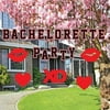 VictoryStore Bachelorette Party Decorations, Outdoor Hanging Bachelorette Party with Hearts, XO's and Kisses, Set of 35