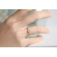 thumbnail image 3 of Diamond Moissnaite Half Moon Engagement Ring Wedding Band Wedding Ring, 3 of 8