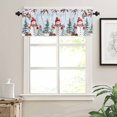 thumbnail image 3 of Blue Snowman Christmas Kitchen Valances for Windows 42x12 Inch Kitchen Curtains Valances Rod Pocket Xmas Tree Branch Birds Bathroom Window Valances for Window Treatment Decor, 3 of 6