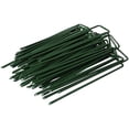 thumbnail image 1 of Zhuge Se utiliza para césped artificial en forma de U de 6 pulgadas, de color verde, galvanizado, resistente, para jardín (verde, 100 piezas), 1 of 4