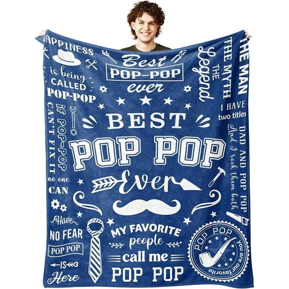 Pop Pop Gifts, Pop Pop Gifts from Grandkids, Gifts for Grandpa, Grandpa Gifts, Grandpa Birthday Gifts, Pop Pop Fathers Day/Christmas/Birthday Gifts, Grandpa/Grandfather/Papa/Pop Pop Blanket