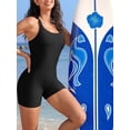 thumbnail image 4 of Asoul Athletic Boyleg Swimsuits for Womens Crisscross One Piece Bathing Suits Double Straps Swimwear, 4 of 5
