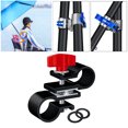 thumbnail image 4 of te ajustable para de pesca, accesorios de cubierta de Clip fijo de aleación de aluminio, instalación de barra de extraíble port 78x35mm negro Baoblaze Titular de la parasol de pesca, 4 of 8