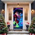 thumbnail image 6 of OEFNTAC Christmas Door Cover Polyester Tapestry Hanging Door Wrap Decoration Easy Install Holiday Party Entryway Merry Christmas Winter Door Decor Foldable Reusable Classroom 35x71in, 6 of 9