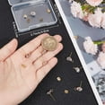 thumbnail image 3 of 1 Box 10Pcs Stud Earring Findings 18K Gold Plated Cubic Zirconia Earrings with 2mm Hole for DIY Earring Jewelry Making KK-BBC0011-94- Making DIY, 3 of 6
