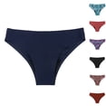 thumbnail image 3 of NMMUED Women Bikini Bottoms Low Waist Bathing Suit Swimsuit Cheeky Swim Bottom Dark Blue XL, 3 of 4
