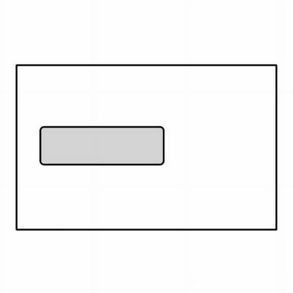 Poly Window Open Side Booklet Envelopes, 6" x 9", 24#, White, Side Seams (Box of 500)