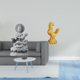thumbnail image 2 of Estatua De Gallo Guan Yin, Figura Feng Shui, Escultura De Pollo Buda Femenino, Decoración China Para Centros De Mesa De Pasillo Interior, Cumpleaños, Inauguración De La Casa, 2 of 8