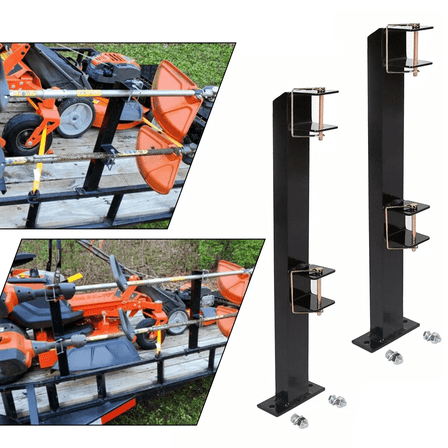 Kojem 2 Place Weeder Trimmer Rack Holder, for Trailer Truck Edgers Pole Saws Tree Trimmers