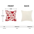 thumbnail image 5 of Valentines Pillow Covers 20x20 Inch Set of 2 Red Love Heart Valentine''s Day Decor Throw Pillows Spring Holiday Outdoor Cushion Cases for Couch Bed Decorations, 5 of 7