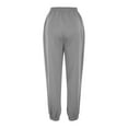 thumbnail image 3 of WMTBSRSW Women Tapered Sweatpants Fleece High Waisted Baggy Elactic Wasisted Jogger Sweatpant Drawstring Active Sweatpant with Pockets for Workout, 3 of 8