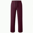 thumbnail image 5 of Ccpelsie Boy's Baggy Sweatpants Fleece Straight Leg Casual Sweat Pants Drawstring Athletic Workout Gym Jogger with Pockets(A-Wine,11-12 Years), 5 of 5