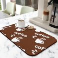 thumbnail image 2 of Premium Coffee Bar Mat (19.5x12in) - Unmatched Absorption & Stain Concealing, Anti-Slip, Perfect for Safeguarding Countertops Coffee Drying Mat Doubles as Efficient Kitchen Dish Drying Mat, 2 of 7