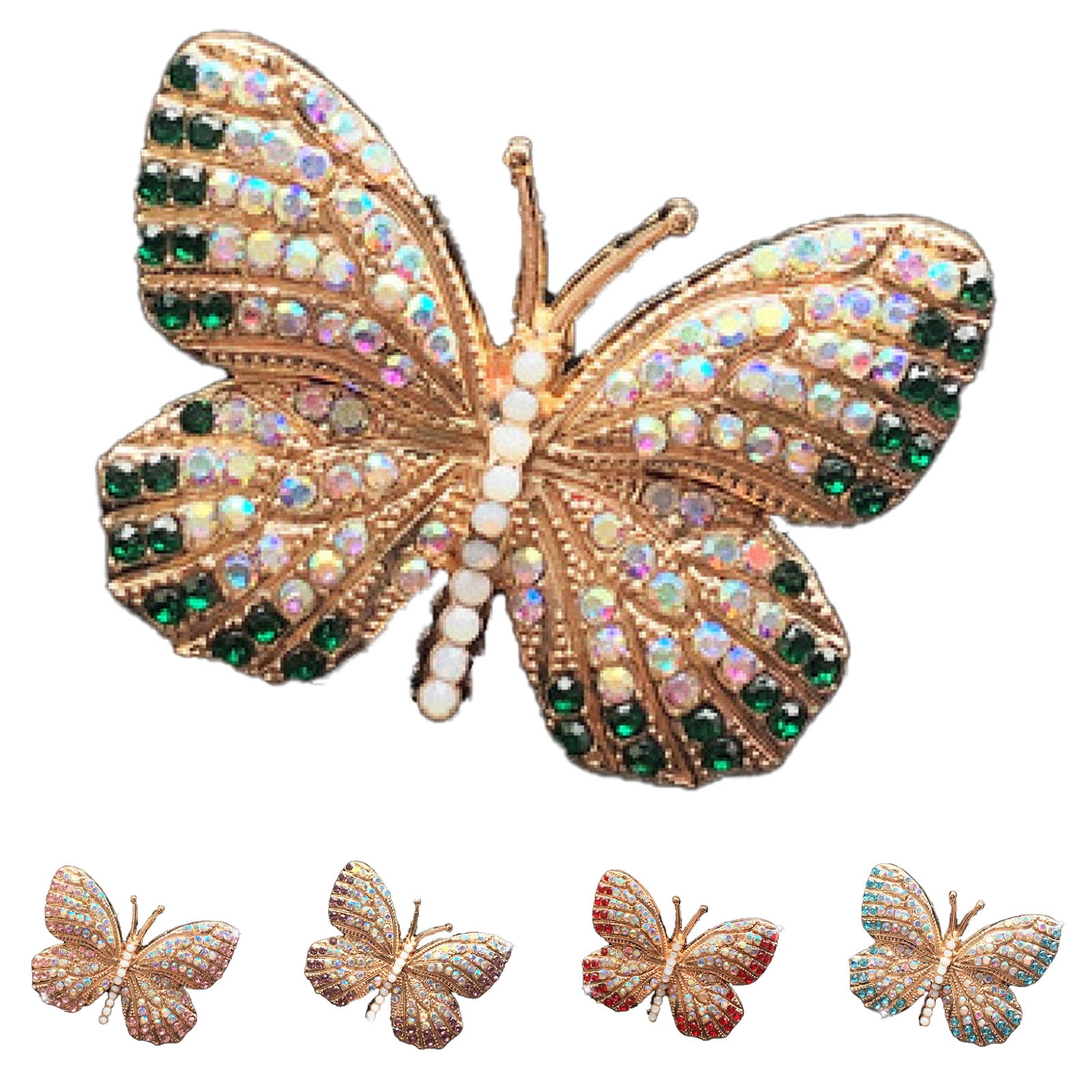 Windfall Charm Car Air Vent Clips Bling Car Accessories for Women Rhinestone Crystal Car