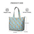 thumbnail image 2 of Weekender Bag with Fun Pizza Cartoon Prints Multipurpose Travel Tote Lightweight with Adjustable Strap Featuring Cheese, Pepperoni, Pizza Lover Designs, 2 of 5