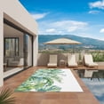 thumbnail image 3 of Palm Leaves Outdoor Rug for Patio/Deck/Porch, Non-Slip Large Area Rug 6 x 9 Ft, Summer Watercolor Tropical Leaf Botanical Green Indoor Outdoor Rugs Washable Area Rugs, Camping Rug Carpet Runner, 3 of 8