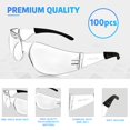 thumbnail image 3 of Gafas de seguridad Salfboy Clear Bulk 100 con certificación ANSI Z87.1, 3 of 8