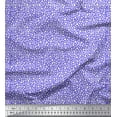 thumbnail image 1 of Soimoi Purple Rayon Fabric Uneven Dots Print Sewing Fabric Yard 42 Inch Wide, 1 of 5