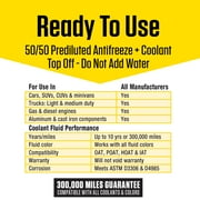 (2 pack) Prestone® Universal Antifreeze + Coolant, 50/50 Prediluted, Extended Life, All Vehicles, 1 Gallon