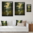 thumbnail image 4 of Designart "Forest Woods Pastoral II" Landscape & Nature Print on Natural Pine Wood, 4 of 5