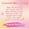 thumbnail image 2 of Rapunz Sun Necklace for Women Tangled Necklace Gold Plated Sun Necklaces Opal Pendant Necklaces Christmas Trendy Jewelry, 2 of 6