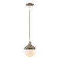 thumbnail image 1 of Mid-Century Schoolhouse 12'' Wide 1-Light Mini Pendant - Pecan, 1 of 2