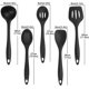 thumbnail image 2 of Juego de cocina para hornear de silicona premium de 5 piezas - Espátulas, cucharas y volteador - Calor, 2 of 5