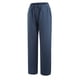 thumbnail image 4 of Pantalones anchos con cordón para mujer, de algodón liso y cintura elástica, para uso informal, 4 of 8