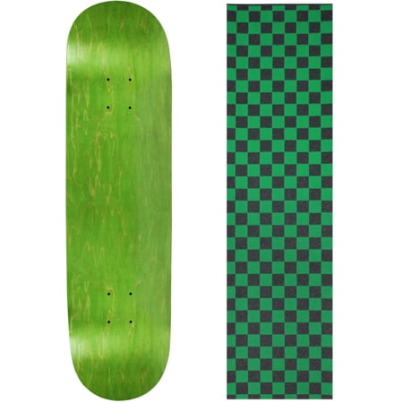 BLANK SKATEBOARD DECK - STAINED GREEN - 8.5  Checker Green Grip price history on PriceWatchPro