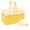 Yellow, variant on Artrylin Pastel Plastic Storage Bin with Lid and Handle Cute Collapsible Storage Crates Foldable Plastic Basket Stackable Bins for Home Kitchen Office Bathroom Picnic (Yellow)