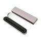 thumbnail image 3 of Estuche de lápices de metal, estuche vacío, portalápices con bisagras, organizador de útiles escolares hermético. Forro de EVA plateado, 3 of 9