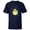 Navy, variant on Disney Princess Tiana Holiday Christmas Ornament - Short Sleeve T-Shirt for Kids - Customized-White