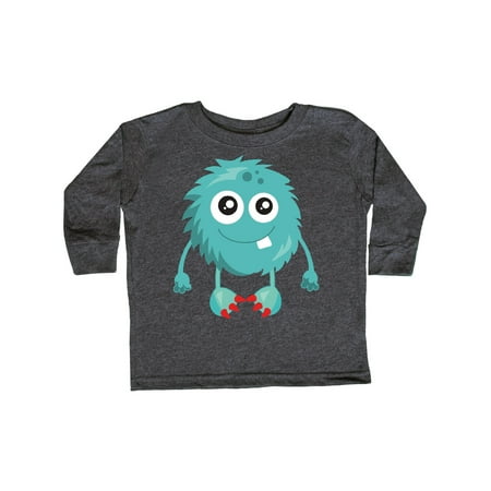 

Inktastic Furry Monster Little Monster Blue Monster Gift Toddler Boy or Toddler Girl Long Sleeve T-Shirt