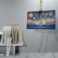 thumbnail image 4 of Happy New Year with Brittany Spaniel Fireworks Holiday Xmas Winter 2025 Horizontal Matte Canvas Poster Brittany Dog Lover Gifts Idea Wall Art Home Decor - 00025, 4 of 5
