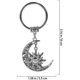 thumbnail image 2 of 2 llaveros de metal estilo antiguo con forma de luna y sol para viaje, 2 of 5