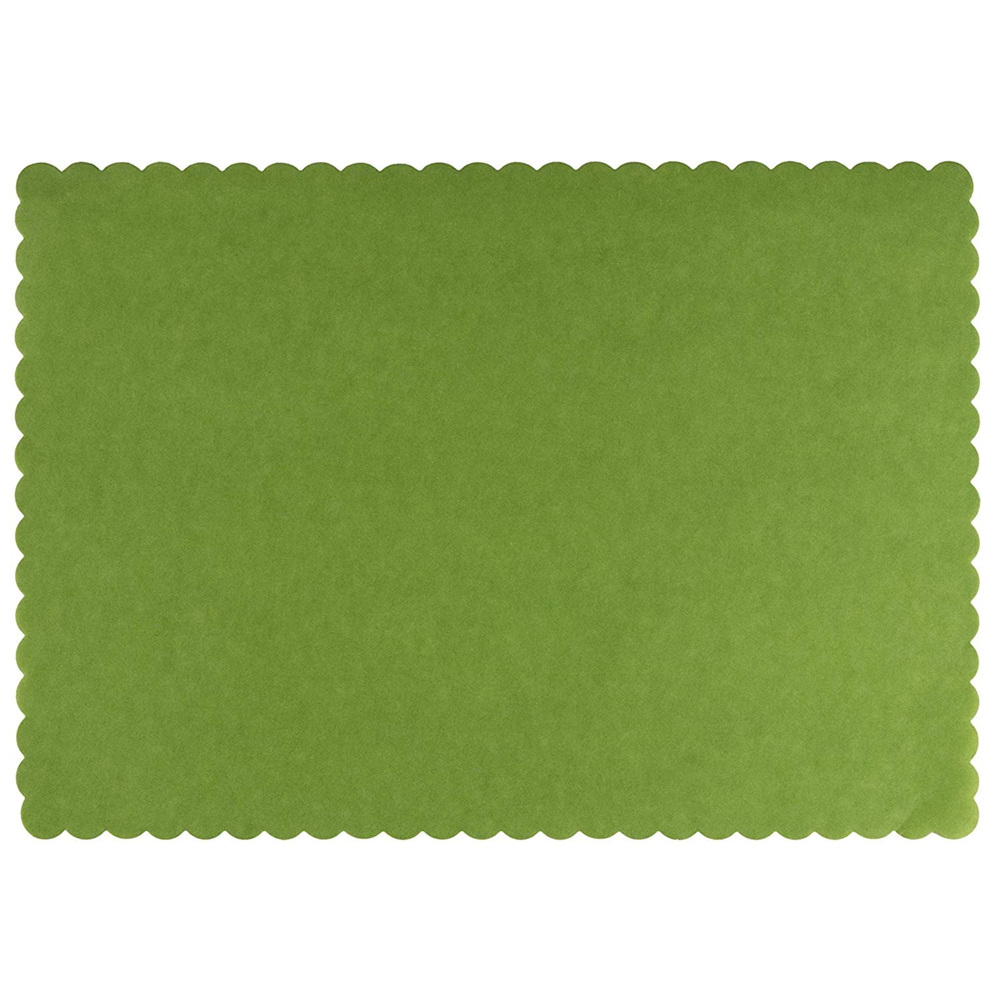 200 Pack Paper Placemats Green Disposable Placemats Colored
