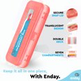 thumbnail image 7 of Enday Pencil Case Box School Supplies Storage Organizer Double Deck 7 Compartments Red 8", 7 of 7