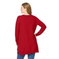 thumbnail image 3 of Woman Within Plus Size Side Zip Sweatshirt, 3 of 6