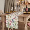 thumbnail image 2 of Table Runners 72 Inches Long Dress Scarves, Spring Floral Farmhouse Kitchen Table Runner, Coffee Tablerunners, Pink Blue Flowers Butterfly Rustic 16x72 Inch, 2 of 9