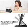thumbnail image 5 of Compatible with iPhone 12 Pro Max Wallet Case Women Leather Flip with Wrist Strap Kickstand Magnetic Shockproof with Card Holder Protective Case for iPhone 12 Pro Max Life Tree Black, 5 of 14