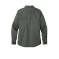 thumbnail image 4 of Port Authority Ladies Long Sleeve SuperPro React Twill Shirt, Storm Grey, 4X-Large, 4 of 4