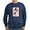 Navy, variant on CafePress - Happy Christmas Krampus Sweatshirt - Classic Crew Neck Sweatshirt