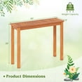 thumbnail image 3 of Costway 2 PCS Outdoor Dining Table with Slatted Tabletop Buffet Bar Storage Organizer, 3 of 9