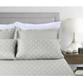 thumbnail image 4 of Threadmill Cotton Twin Sheet Set | 100% Cotton Sheets for Twin Size Bed | Damask Jacquard Sateen Twin Bed Sheets Set with 16” Deep Pocket | Soft Breathable 3-Piece Cooling Sheet Set | Light Grey, 4 of 7