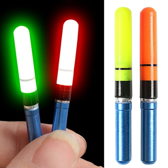 shenmeida 3PCS Fishing Glow Sticks for Bobbers, LED Night Fishing Float Lights, Fishing Rod Bell Alarm Light Sticks Float Glow Stick Night Fishing Fluorescent Light
