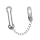 thumbnail image 5 of Cadena de seguridad para puerta, cadena de protección premium, reforzada, con protección de hebilla de perno para hotel, apartamento, oficina, dormito, 5 of 9