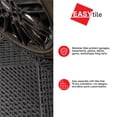 thumbnail image 3 of EasyTile 12 Pack Interlocking Garage & Patio Flooring w/ Drainage, 18x18 Inches, Black, 3 of 9