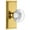 Lifetime Brass, variant on Grandeur Carbor_Prv_234 Carre Solid Brass Rose Privacy Door Knob Set - Brass